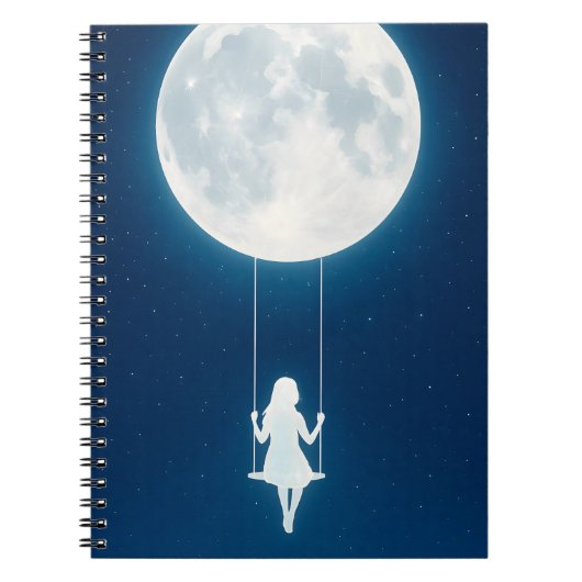 The moon, swing and the girl notitieboek (Voorkant)
