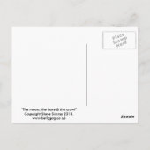 The moon, the hare and the crow briefkaart (Achterkant)