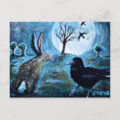 The moon, the hare and the crow briefkaart (Voorkant)
