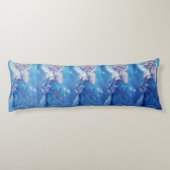 'The Moon' van Mucha, Dream Blue Body Pillow Lichaamskussen (Achterkant)