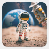 the moon walk sticker (Voorkant)