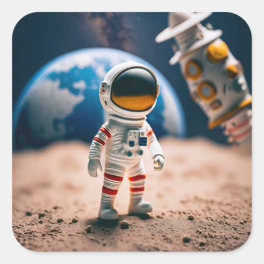 the moon walk sticker (Voorkant)