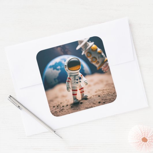 the moon walk sticker (Envelop)