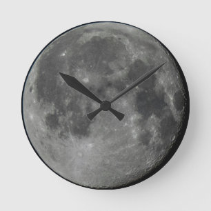 The Moon Wallclock Ronde Klok