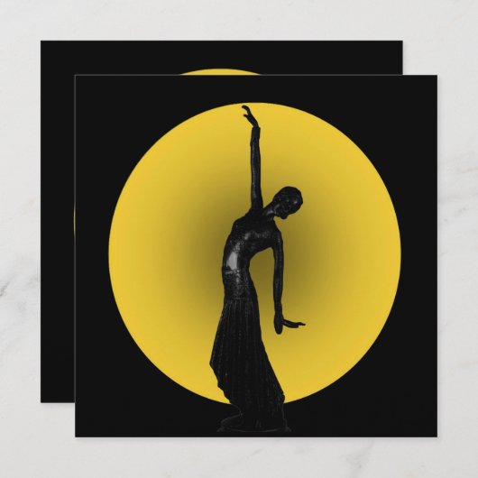 The Moonlight herinnert me 1 uitnodiging (Voorkant / Achterkant)