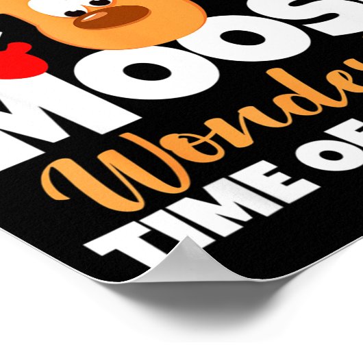 The Moose Wonderful Time Of The Year Funny Christm Poster (Hoek)
