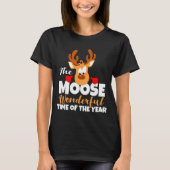 The Moose Wonderful Time Of The Year Funny Christm T-shirt (Voorkant)