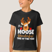 The Moose Wonderful Time Of The Year Funny Christm T-shirt (Voorkant)