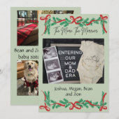 The More The Merrier Baby Aankondiging Kerst C (Voorkant / Achterkant)