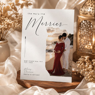 The More The Merrier Script Kerst Zwangerschap Feestdagenkaart