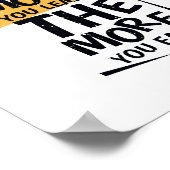 The more you learn The more you earn Poster (Hoek)