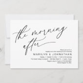 The Morning After, Happily Ever After Brunch Kaart (Voorkant)