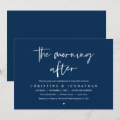 The Morning After, post bruiloft brunch viering Kaart (Voorkant / Achterkant)