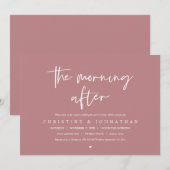 The Morning After, post bruiloft brunch viering Kaart (Voorkant / Achterkant)