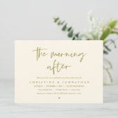 The Morning After, post bruiloft brunch viering Kaart (Staand voorkant)
