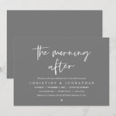 The Morning After, post bruiloft brunch viering Kaart (Voorkant / Achterkant)