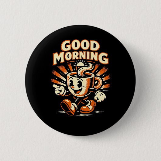 The Morning Brew Ronde Button 5,7 Cm (Voorkant)