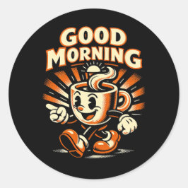The Morning Brew Ronde Sticker