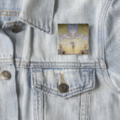 The Morning, c.1808-9 Vierkante Button 5,1 Cm (In situ)