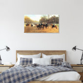 The Morning Ride, Rotten Row, Hyde Park, 1894 (oli Canvas Afdruk (Insitu (Slaapkamer))