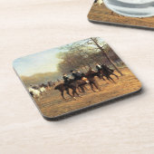 The Morning Ride, Rotten Row, Hyde Park, 1894 (oli Drankjes Onderzetter (Linkerzijde)