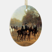 The Morning Ride, Rotten Row, Hyde Park, 1894 (oli Keramisch Ornament (Rechts)