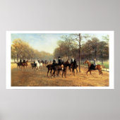 The Morning Ride, Rotten Row, Hyde Park, 1894 (oli Poster (Voorkant)