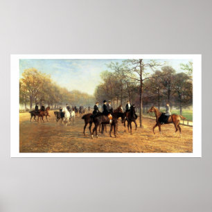 The Morning Ride, Rotten Row, Hyde Park, 1894 (oli Poster