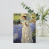 The Morning Walk van John Singer Sargent Briefkaart (Staand voorkant)