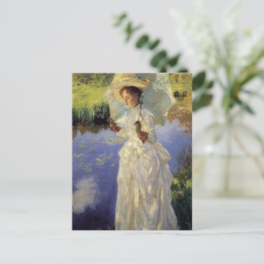 The Morning Walk van John Singer Sargent Briefkaart (Staand voorkant)