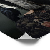 The Morrigan Goddess with Raven Dark Gothic Art Poster (Hoek)