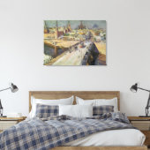 The Moskva River Bridge, 1914 Canvas Afdruk (Insitu (Slaapkamer))