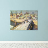 The Moskva River Bridge, 1914 Canvas Afdruk (Insitu (Houten vloer))