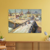 The Moskva River Bridge, 1914 Canvas Afdruk (Insitu (Woonkamer))