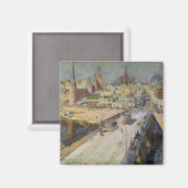 The Moskva River Bridge, 1914 Magneet (Voorkant / Achterkant)