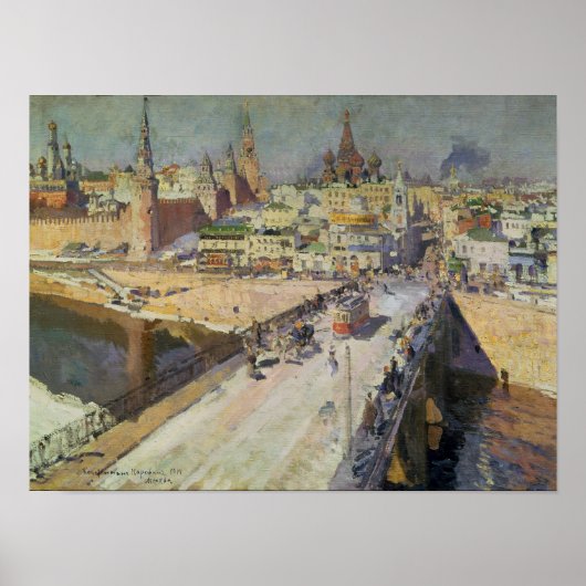 The Moskva River Bridge, 1914 Poster (Voorkant)