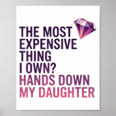 The Most Expensive Thing I Own_ Hands Down My Daug Poster (Voorkant)