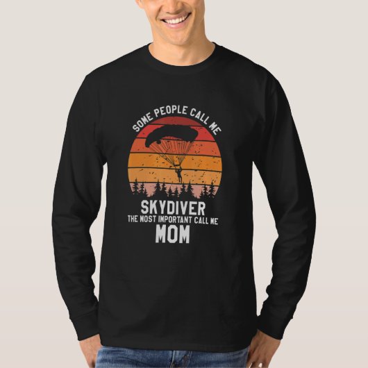 The Most Important People Call Me DAD Cool Skydive T-shirt (Voorkant)