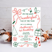 The Most Onederful Time Of The Year 1st Birthday Kaart