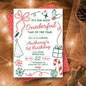 The Most Onederful Time Of The Year 1st Birthday Kaart