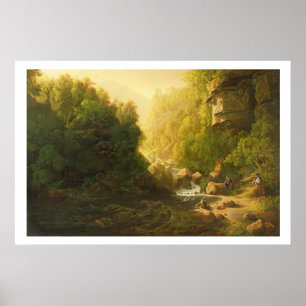 The Mountain Torrent, c.1820-30 (olie op canvas) Poster