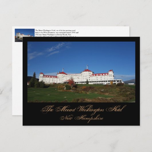 The Mountain Washington Resort New Hampshire Briefkaart (Voorkant / Achterkant)
