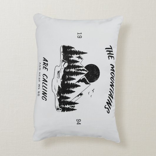 The mountains are calling and here we go  accent kussen (Achterkant (Verticaal))