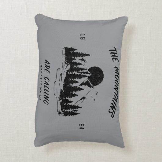 The mountains are calling and here we go  accent kussen (Achterkant (Verticaal))