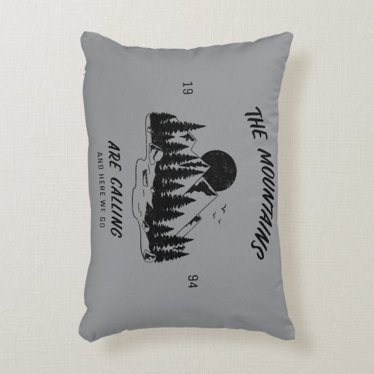The mountains are calling and here we go accent kussen (Voorkant(Verticaal))
