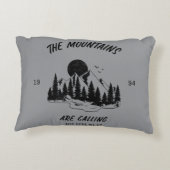 The mountains are calling and here we go  accent kussen (Achterkant)