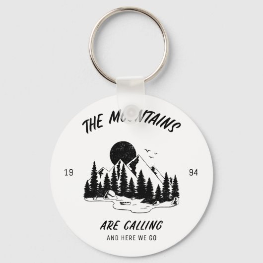 The Mountains are calling and here we go Sleutelhanger (Voorkant)