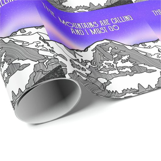 The Mountains are calling and I must go Cadeaupapier (Rol Hoek)