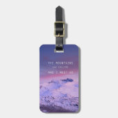 The mountains are calling, and i must go. John Mui Bagagelabel (Voorkant verticaal)