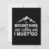 The Mountains Are Calling And I Must Go Save The Date (Voorkant)